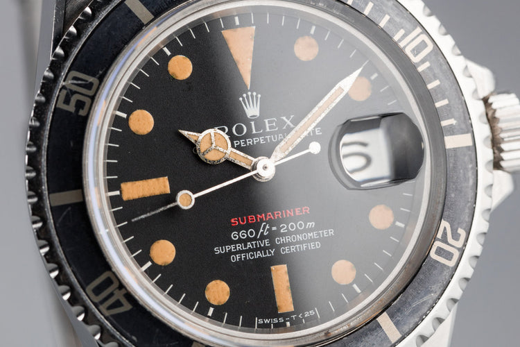 1971 Rolex Red Submariner 1680 with Mark 4 Dial