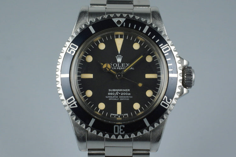 1978 Rolex Submariner 5512 Mark III Maxi Dial with Box and Papers
