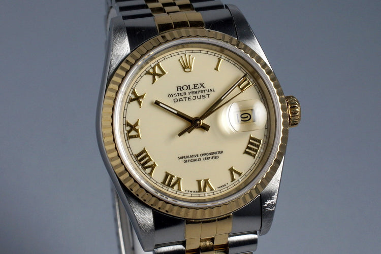 1988 Rolex Two Tone DateJust 16233 Cream Roman Dial
