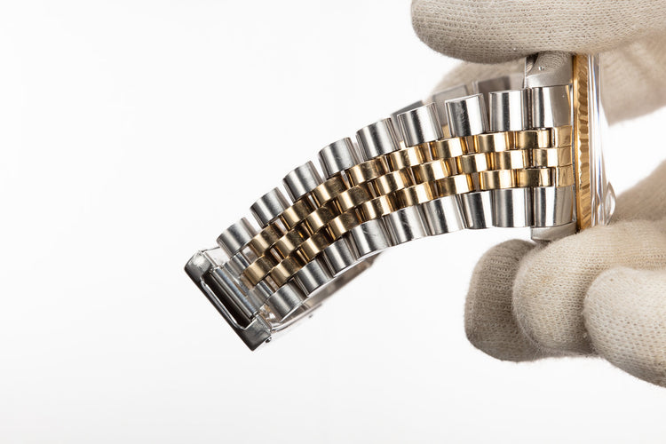 1988 Rolex Two-Tone DateJust 16013 With Silver "Tiffany & Co." Dial