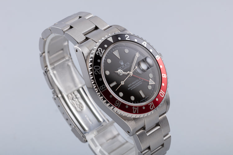 2000 Rolex GMT Master II 16710 "Coke" with Caseback Sticker