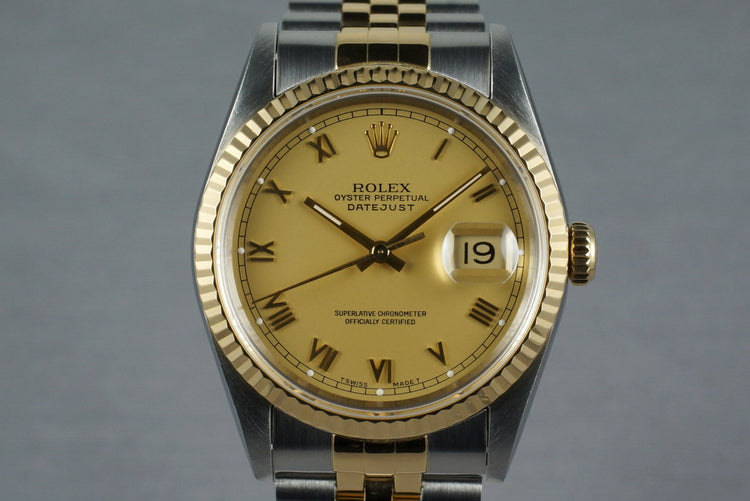 1993 Rolex Two Tone DateJust 16233 Matte Roman Numeral Dial