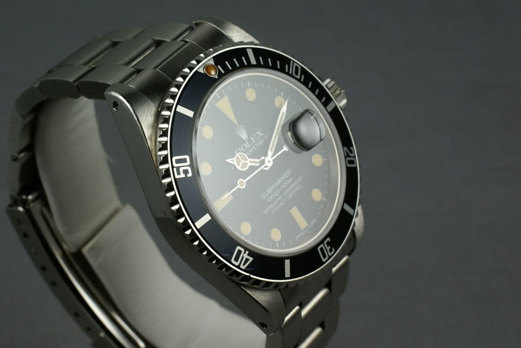 Rolex Submariner 16800 Amazing Orange Lume