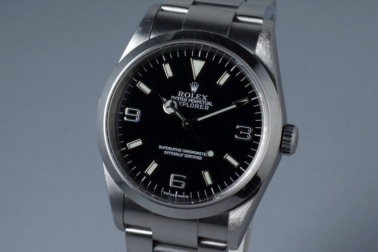 2001 Rolex Explorer 114270 with Box and Papers