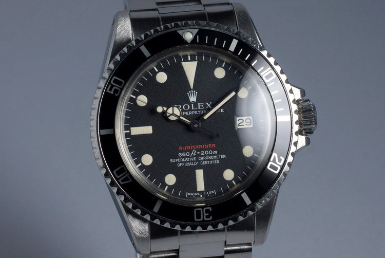 1970 Rolex Red Submariner 1680 Mark IV Dial