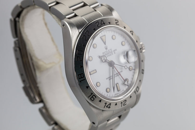 1991Rolex Explorer II White Dial 16570 with Creamy Lume