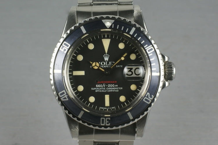 Rolex Submariner 1680 Red Sub