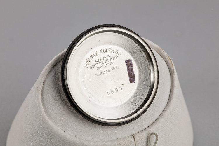 1974 Rolex DateJust 1603 Silver Sigma Dial with Box and Papers