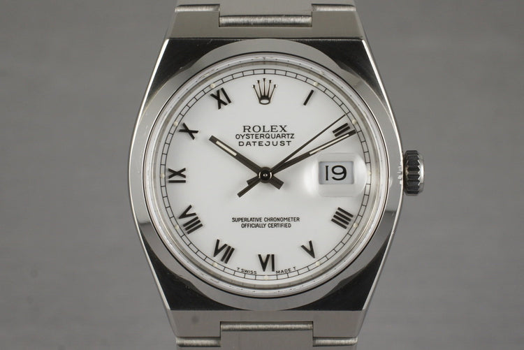 1991 Rolex OysterQuartz DateJust 17000 with Box and Papers