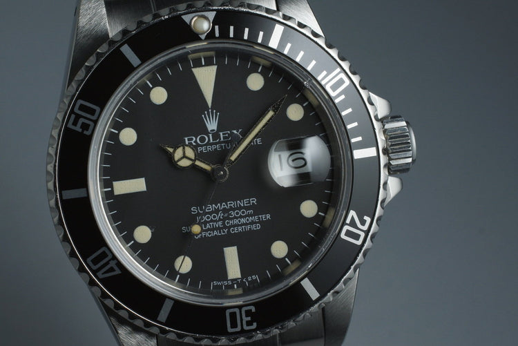1983 Rolex Submariner 16800 with Box and Papers