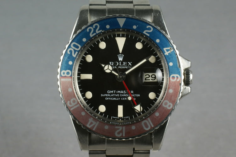 Rolex GMT 1675 with Mark 1 Dial