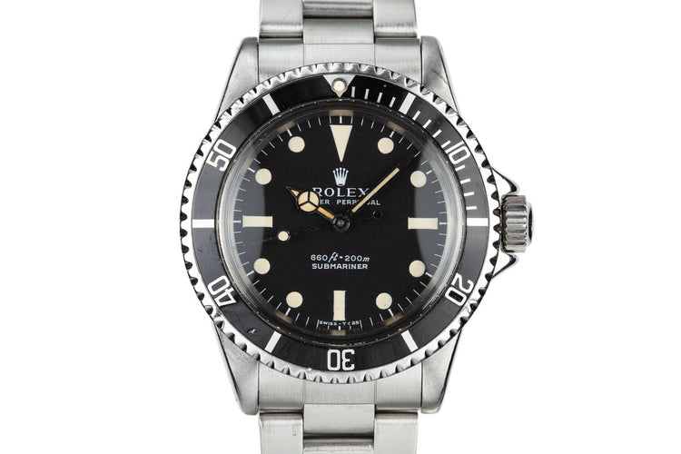 1971 Rolex Submariner 5513 Serif Dial