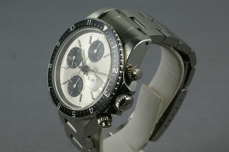 Tudor Chronograph Big Block 79170 with sub dial starting to turn chocolate