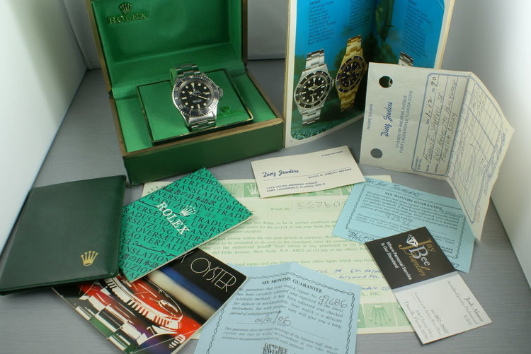 Rolex Submariner 5513 Mark 1 Maxi with Box and Papers