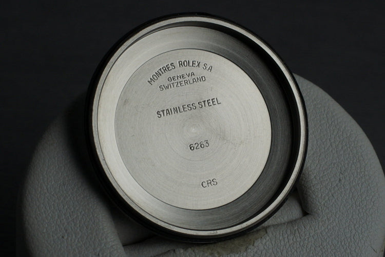 1985 Rolex Daytona 6263 Small Red Daytona Dial with RSC Papers