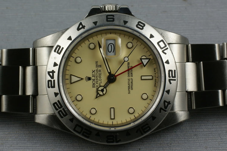 Rolex Explorer II 16550 Cream Dial with Papers