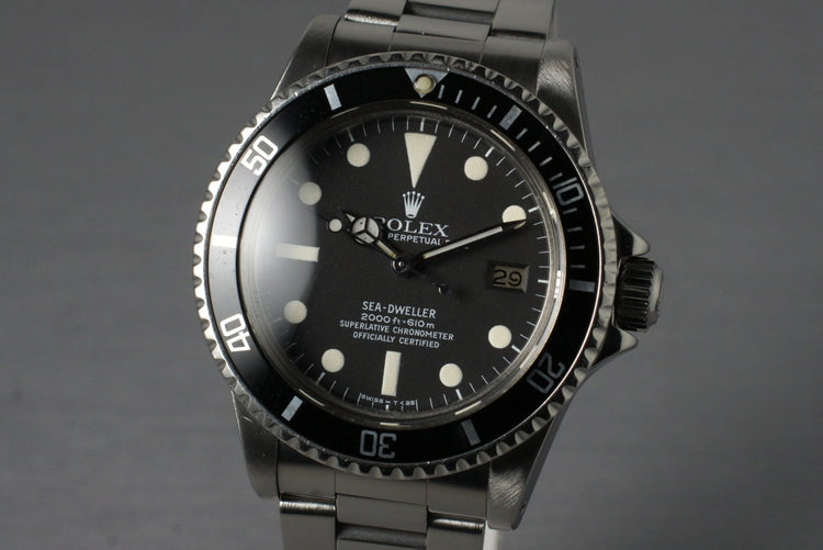 1978 Rolex Sea Dweller 1665 Mark I Dial with Box and Papers