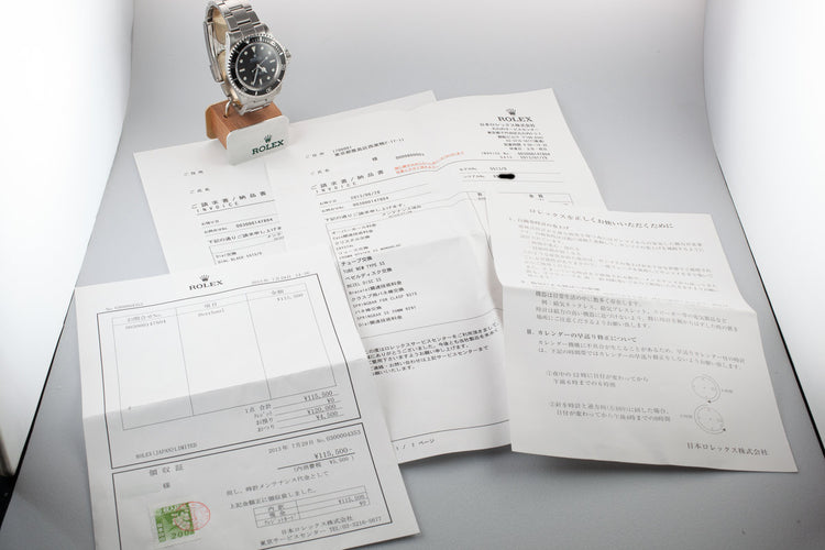 1988 Rolex Submariner 5513 with "SWISS" Only Service Dial with Box and Service Papers