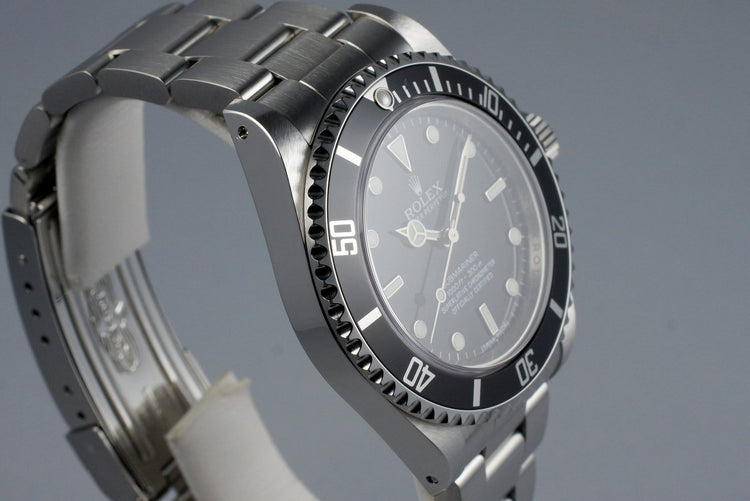 2011 Rolex Submariner 14060M 4 Line Dial with Box and Papers