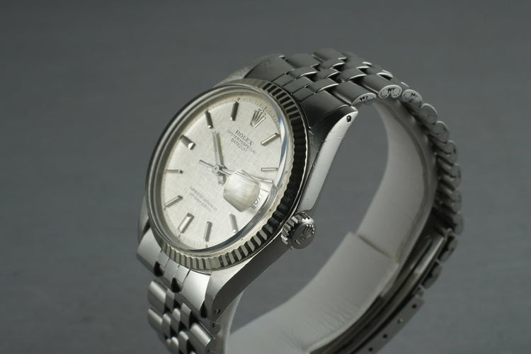 1970 Rolex Datejust 1601 with Silver Linen Dial