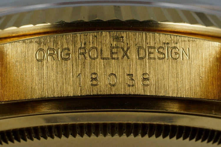 1987 YG Day-Date 18038 with Red Stella Oman Dial