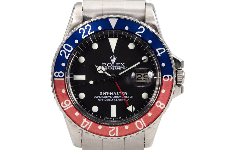 1972 Rolex GMT 1675 with Service dial and Hands