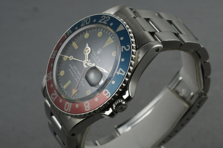 1967 Rolex GMT 1675 Mark 1 Dial with All Red 24 Hour Hand