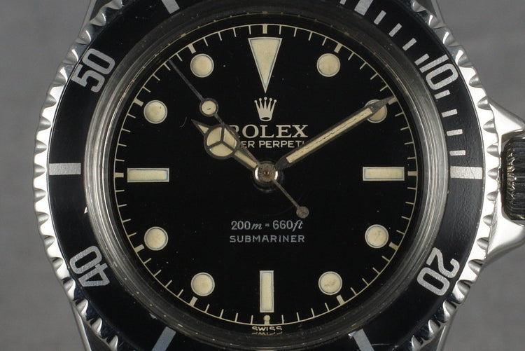 1962 Rolex Submariner 5512 PCG with Gilt Glossy Chapter Ring Dial