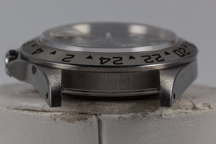 1997 Rolex Explorer II 16570 Black Dial