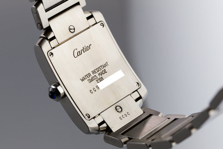 Cartier Midsize Tank 2301 White Dial
