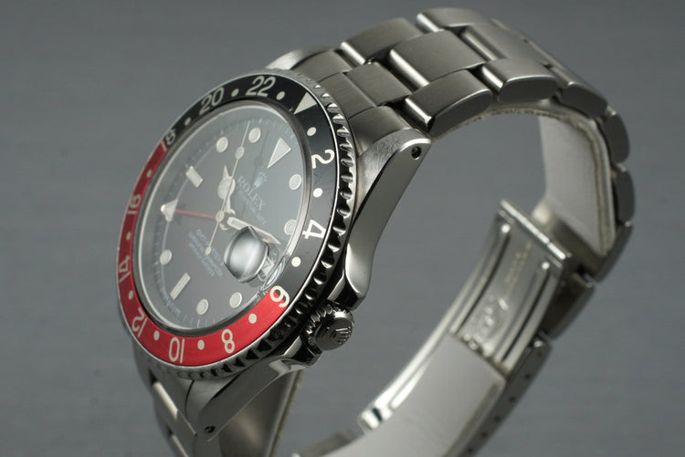 1989 Rolex 16710 GMT II with Box and Papers