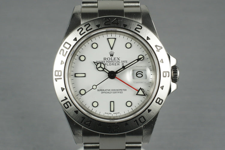 2002 Rolex Explorer II 16570 with Box and Papers