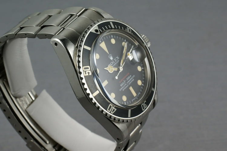 Rolex Red Submariner Ref: 1680 Mark V Unpolished