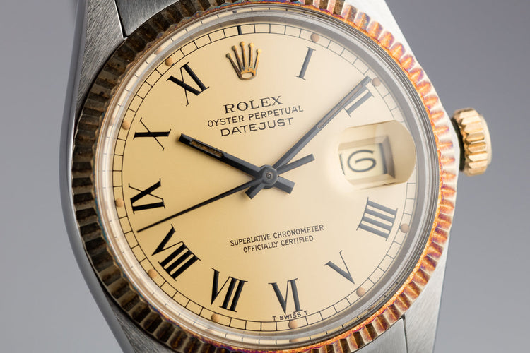 1980 Rolex Two-Tone DateJust 16013 With Matte Gold "Buckley" Dial