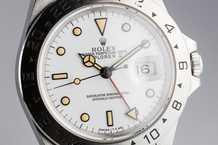 1991 Rolex Explorer II 16570 White Dial