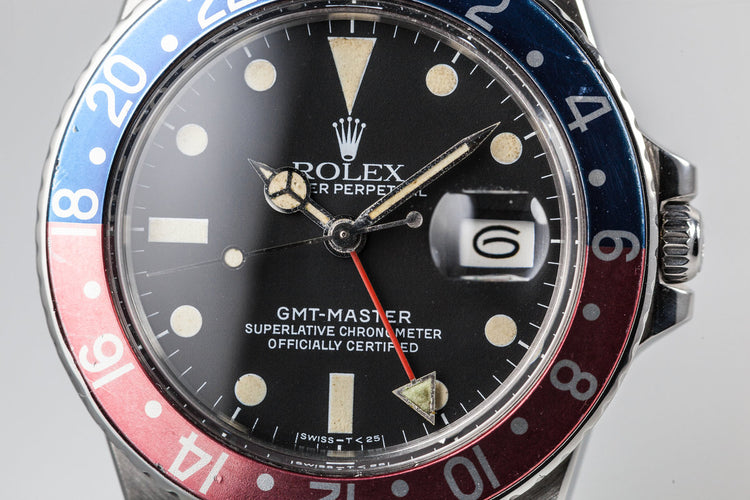 1981 Rolex GMT-Master 16750 Matte Dial with Box and Papers