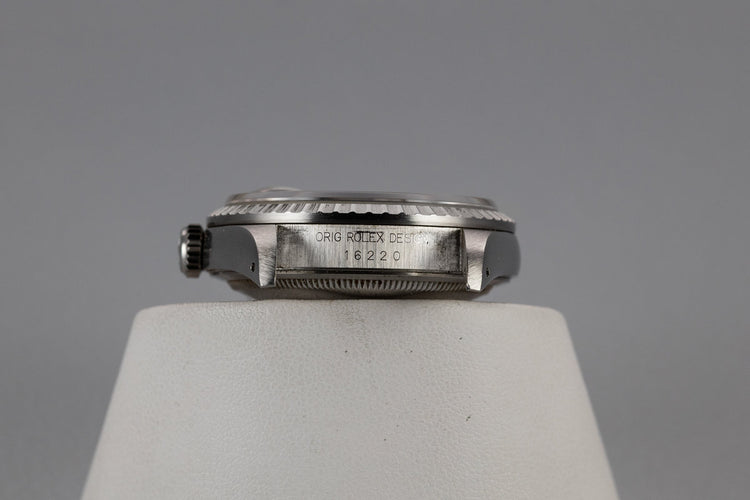 2002 Rolex DateJust 16220 Black Dial