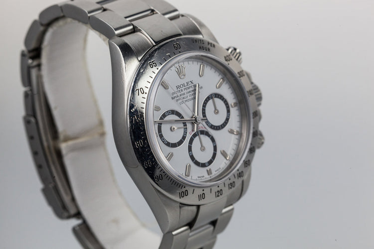 1999 Rolex Daytona 16520 with White Dial