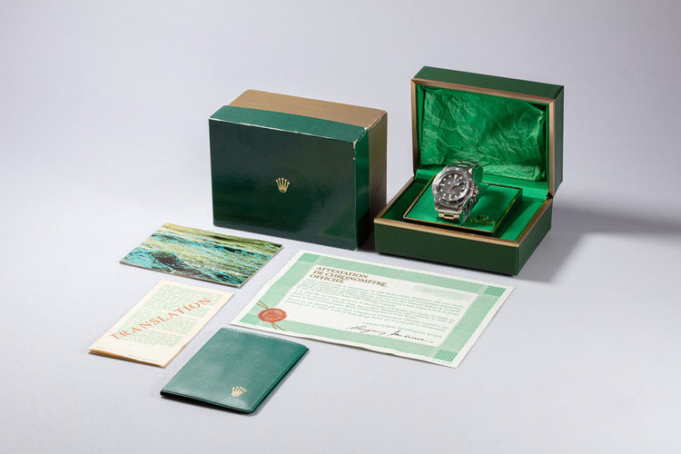 1971 Vintage Rolex MK IV Red Submariner 1680 with Box & Papers