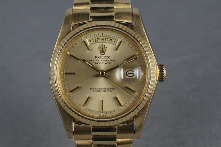 1978 Rolex 18K YG President 1803