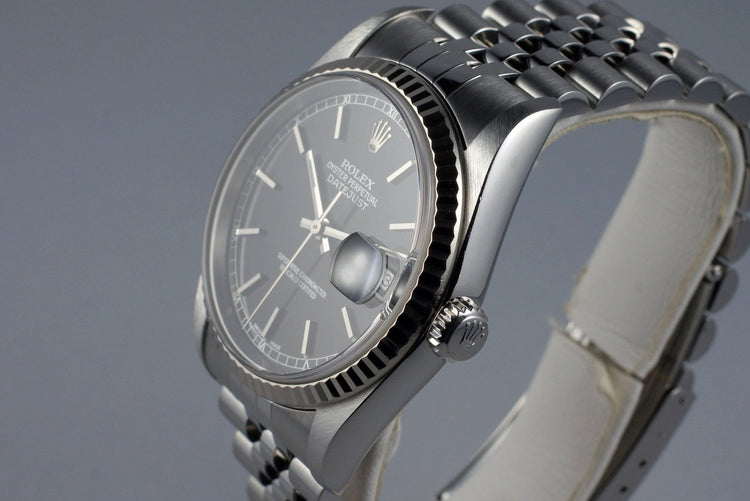 2003 Rolex DateJust 16234 Black Dial