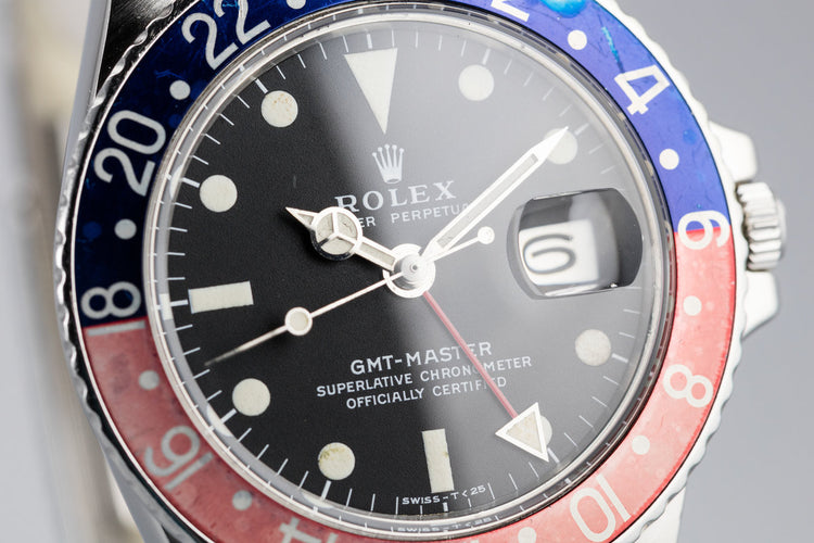 1971 Rolex GMT-Master 1675 with "Pepsi" Bezel