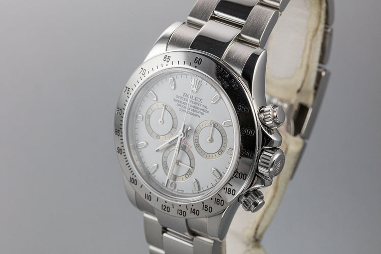 2006 Rolex Daytona 116520 White Dial with Box and Papers