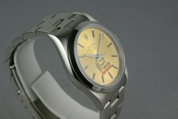 1993 Rolex Air-King 14000 Winn Dixie safe driver award watch B/P
