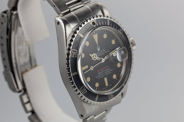 1971 Rolex Red Submariner 1680 Mark IV Dial