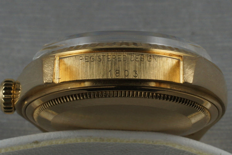 1978 Rolex YG Day-Date 1803 with Diamond Dial