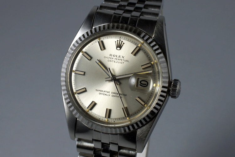 1972 Rolex DateJust 1601 Silver ‘Wide Boy’ Sigma Dial