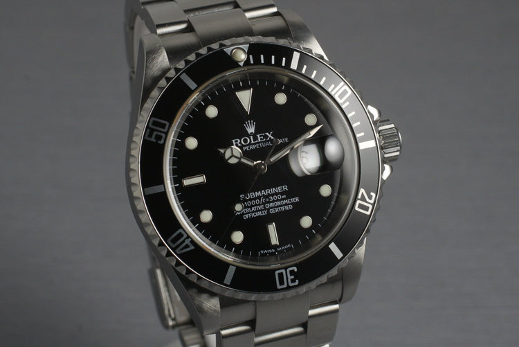 2006 Rolex Submariner 16610