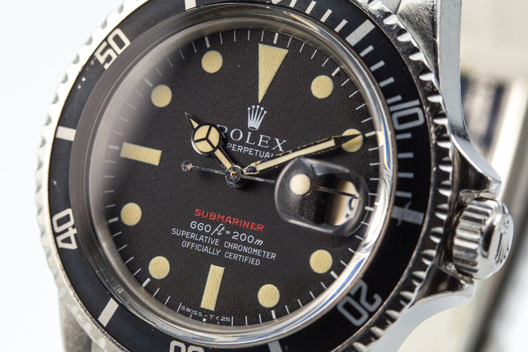 1970 Rolex Red Submariner Mark IV Dial with Papers