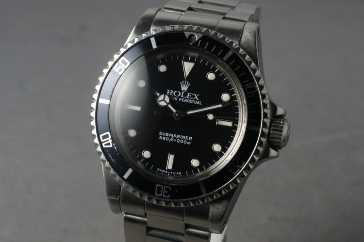 1988 Rolex Submariner 5513 with Box and Papers